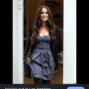 Rebecca Taylor 100% Silk Quilted Floral Mini Dress Size 8 Pockets Strapless